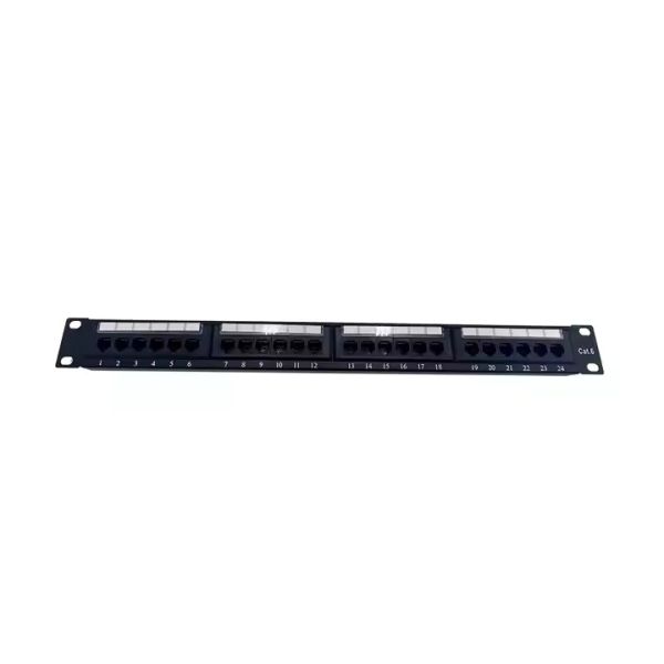 Metal Modular Jack 24-Port Category 6 UTP Patch Panel for OEM/ODM Applications