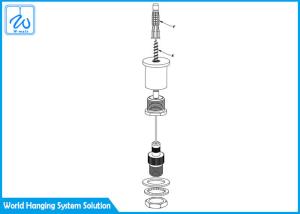 Wholesale 7 X 7 Construction LED Cable Suspension Kit Custom Length With Anchor from china suppliers