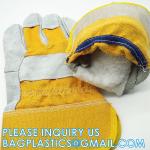 Heavy Duty Leather Welding Working Gloves, Palm safety Gloves, suede finish,