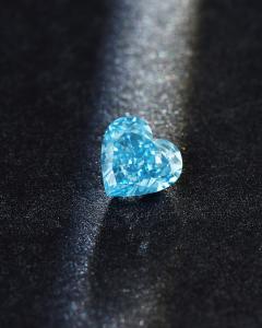 Wholesale 1.52ct Lab Grown Blue Diamond Heart Loose Diamond 10 Mohs from china suppliers