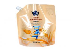 Wholesale Special Shape Stand Up Spout Pouch , Plastic Liquid Pouch With Spout 100ml 200ml from china suppliers