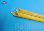 Amber &high temperature and ROHS polyurethane fiberglass sleeve(PU fiberglass