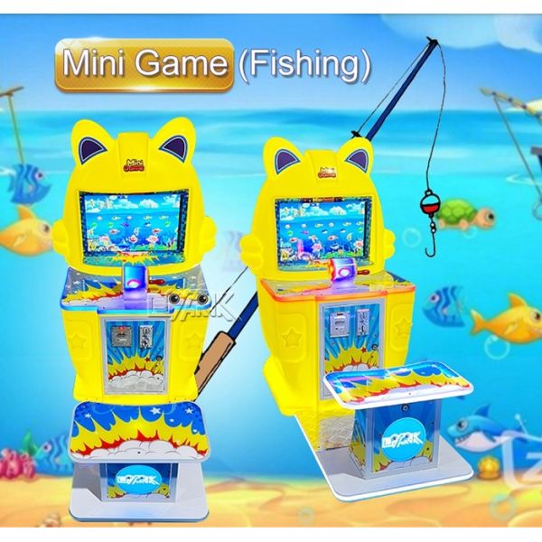 Mini Arcade Fishing Game Machine Coin Operated Single Player 180W