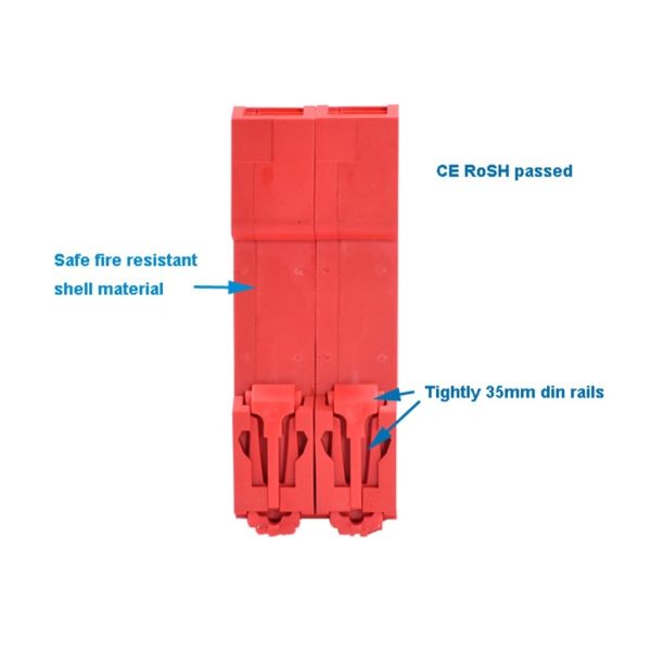 Flame Retardant 12V DC Surge Protector Device Compact Structure For Single Phase