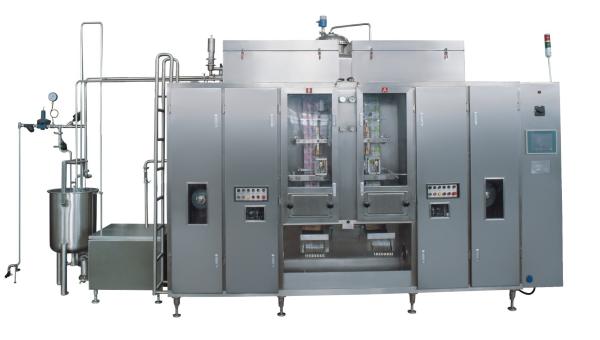 188ml Aseptic Pouch Filling Machine for soymilk, 30kw 4500-9000 PPH Capacity