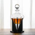 Industrial Gin Vodka Rum Wine Spirits Brandy Diamond Shape Glass Bottle for
