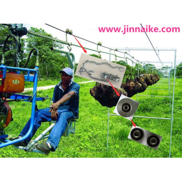 56mm Galvanized Steel Banana Hanger Rollers Banana Farm Hanging System Kit