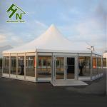 Multi Sided Outdoor Hexagon Shaped Tent Heavy Duty Aluminum Structure