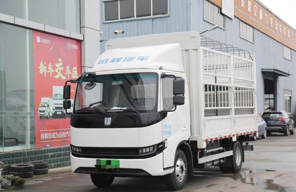 Box Truck Fence Box Light Truck 1.5 Tons Payload Electric Cargo Truck 4*2 Single
