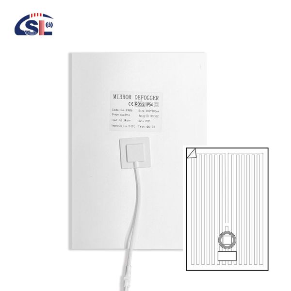 Installation Type Paste PET Material Bathroom Smart Mirror with Anti-Fog Film