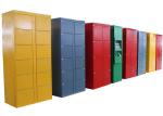 Supermarket Rental Public Luggage Lockers With Larging Advertising Screen