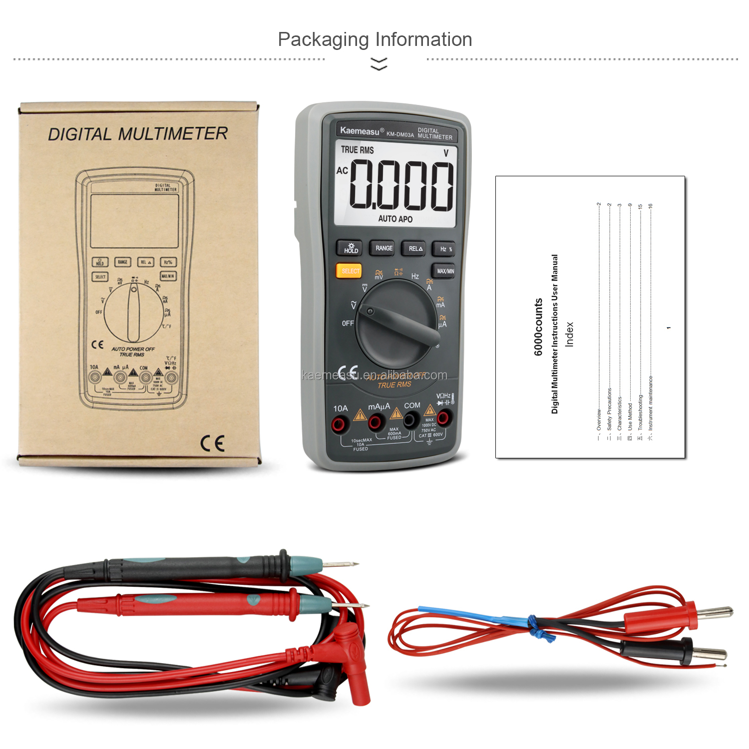 Multimeter Testeur Electricien Voltmeter Numerique Multimetro Tester Smart Digital Multimeters