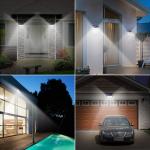 Garden 5.5V 1W 208pcs Led Solar Motion Sensor Wall Light Outdoor