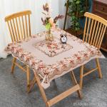 Oil-Proof PVC Round Plaid Tablecloth for 10-Person White Round Table Classic