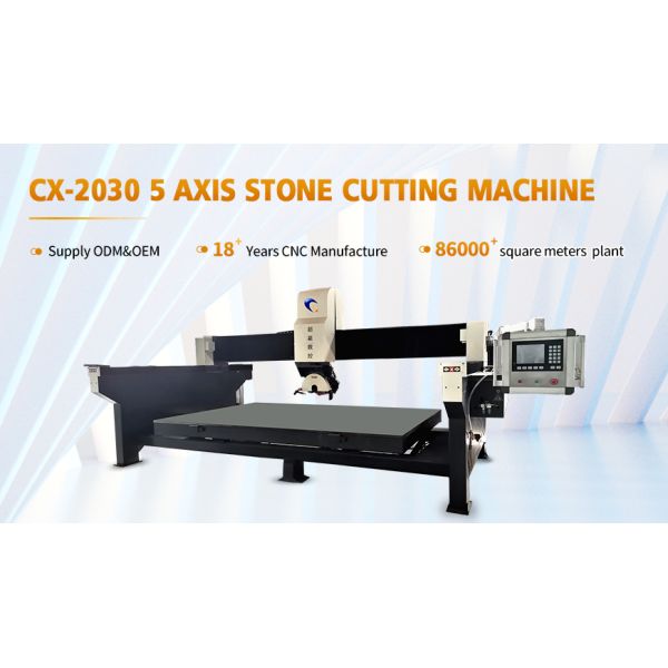5 Axis Cnc Marble And Granite Bridge Saw Cutting Machine For Natural Rock Carving