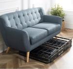 Mail Packing Y Black Steel Folding Bed Bases for Double Beds Hassle-Free
