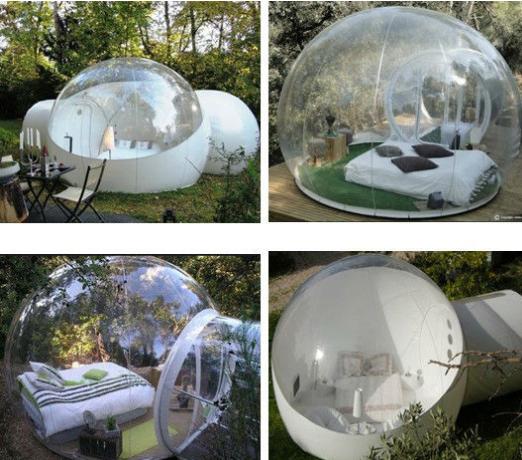 Custom Made Transparent Inflatable Bubble Tent on Water