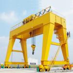 Type Box Frequency Inverter Control Girder Gantry Crane Outdoors 16m Span