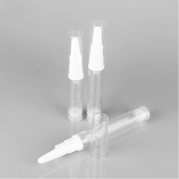 PET PP Eye Cream Plastic Airless Pump Bottles 5ml 10ml 12ml 15ml Serum Sample Bottle