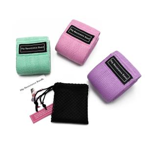 Wholesale 4mm Thick 18lbs Workout Fabric Resistance Bands Cotton Antitear from china suppliers