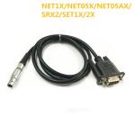 Data Cable DB-9 female to 5 Pin Aviation Connector for Leica 500 Series GPS to