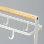 Non-folding Rack Metal Iron Wire Hanging Storage Organizer for Kitchen