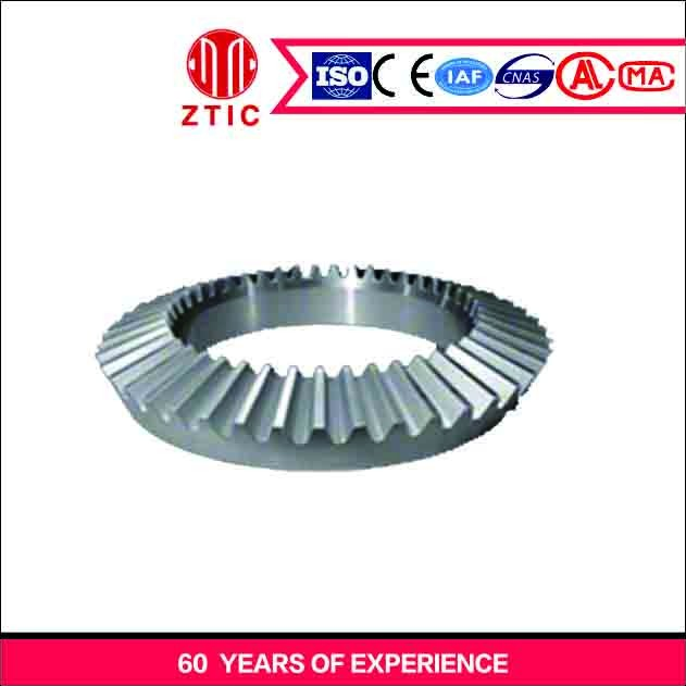 Forging Cone Crusher Bevel Gear Helical Gear 10-60 Hobbing Modulus