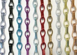 Wholesale Colors 1.5mm Decorative Wire Mesh Aluminium Chain Strip Curtain 0.8kg from china suppliers