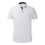 No Pilling Short Sleeve T Shirt SGS Mens Plain Polo Shirts Breathable