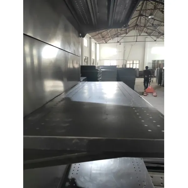 Factory custom color size metal single-sided department store shelves black store shelving