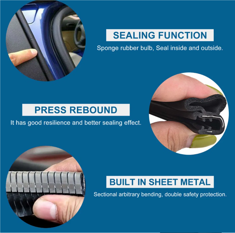 Customized Extruded Sponge Seal Strip Glazing Rubber Gasket Seal for Aluminum Window