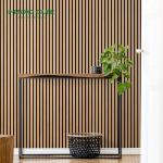 Edge to Edge 13mm Pattern Slat Wall for Sound Absorption Eco-Friendly Natural