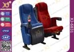 Thickness Head Cushion Movable Theatre Seating Chairs With PP Cover Fabric