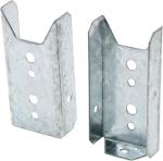 Fence Brackets for 2x4 Wood Carbon Steel Repair Kit with Deck Railing Connectors