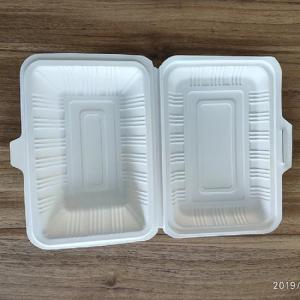 Wholesale Eco Friendly 900ml Corn Starch Tableware Takeaway Food Container Biodegradable from china suppliers