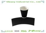 Ripple Paper Cups For Hot Drink With Good Insulation Black , Yellow Color