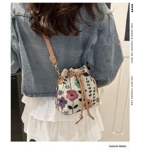 Wholesale NEW CHINESE NATIONAL WIND ARMPIT BUCKET BAG SIMPLE FASHION TREND SUMMER NEW LINEN STYLE HIGH-GRADE SENSE SINGLE SHOULDER from china suppliers