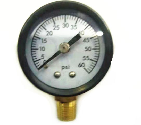 SS 1.5 Inch NPT 60psi Air Pressure Gauge M20*15 Thread