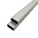 Anodized Oxidation Aluminum Alloy Tube Telescopic Flat Sided Oval Aluminum