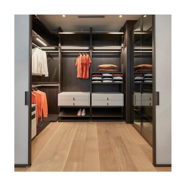 Panel Wood Style Bedroom Furniture Customized Luxury Wardrobes for Durable