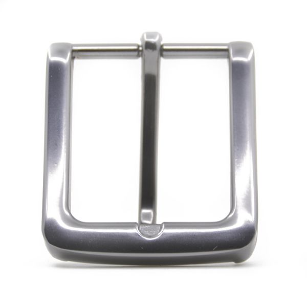 Metal 1.37 in Belt Buckle Casual Polished End Bar Single Pin Belt Buckle Leather Craft Webbing fit for 33-34mm belt