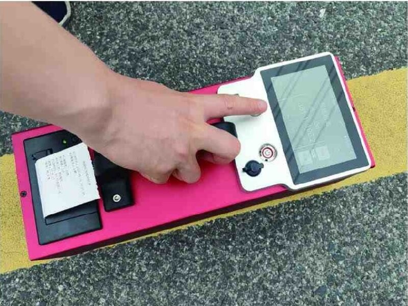 Road Markings Retroreflectometer For Rainy Night And Nighttime
