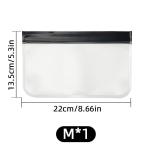 Travel Storage Bag Black Transparent Makeup Bag Zip Clear Stadium Bag Gym