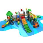 Kindergarten Outdoor Water Playground Kids Slide Equipment