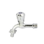 2 Outlet Brass Bibcock Valve Water Tap Deck Mounted Zinc Handle