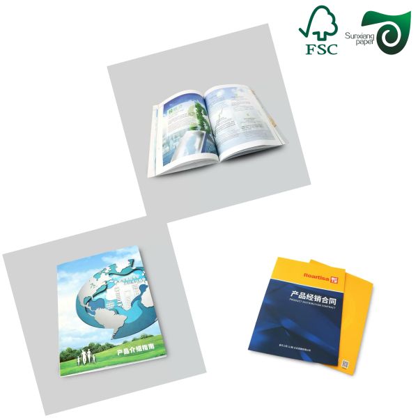 Double Side Glossy Coated Paper FSC 300gsm For Digital Printing