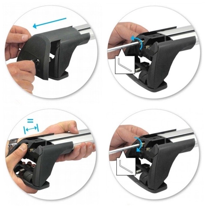 Professional Universal Car Roof Rack Crossbars Soundless Luggage Rack Rails
