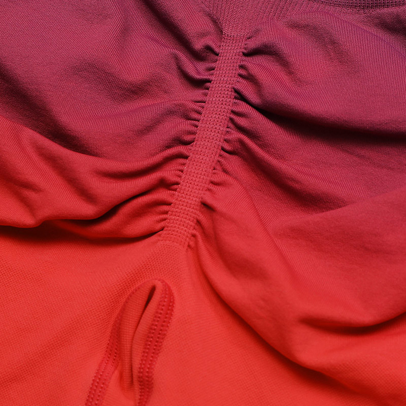 European American OEM Gradual Color Breathable Tight High Waist Stretch Yoga Shorts