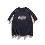 Printing Logo Cotton Washed Vintage Oversized Graphic Tees Crewneck Cool