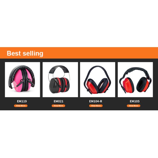 CE EN352 Approved Industry ABS Material Safety Earmuffs with Foldable Design